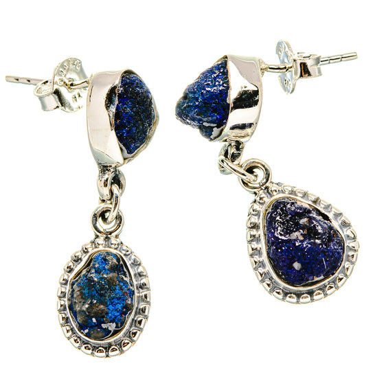 Lapis Lazuli Earrings handcrafted by Ana Silver Co - EARR431340 - Photo 2