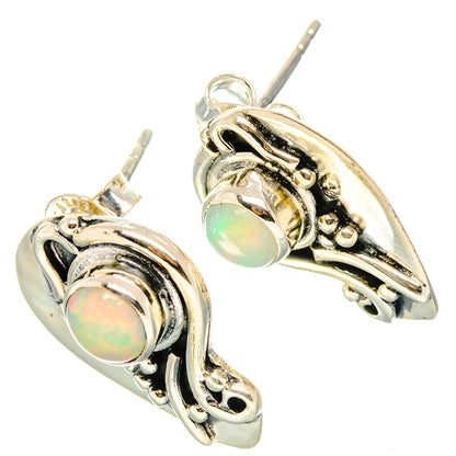 Ethiopian Opal Earrings handcrafted by Ana Silver Co - EARR431347 - Photo 2