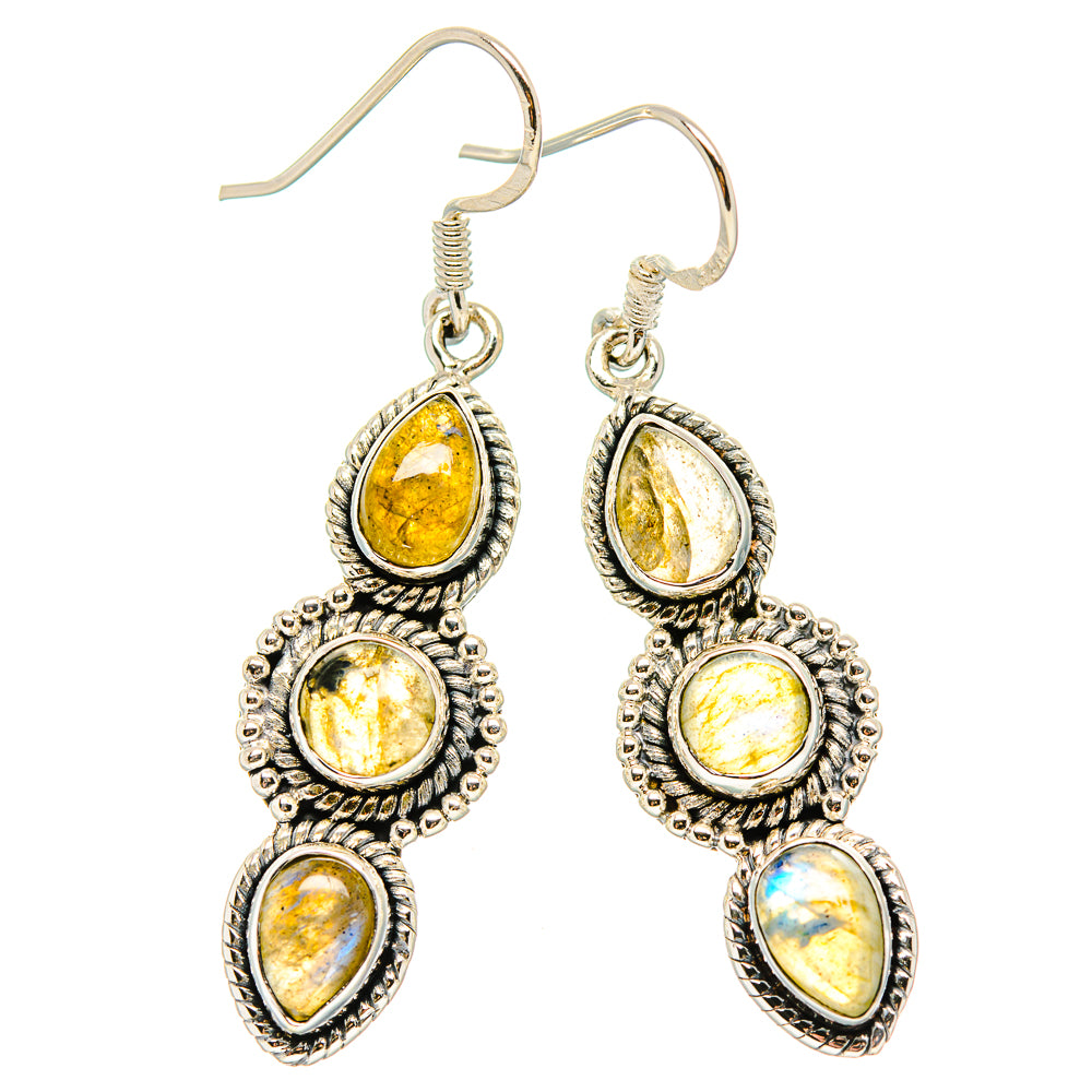 Labradorite Earrings handcrafted by Ana Silver Co - EARR431348 - Photo 2