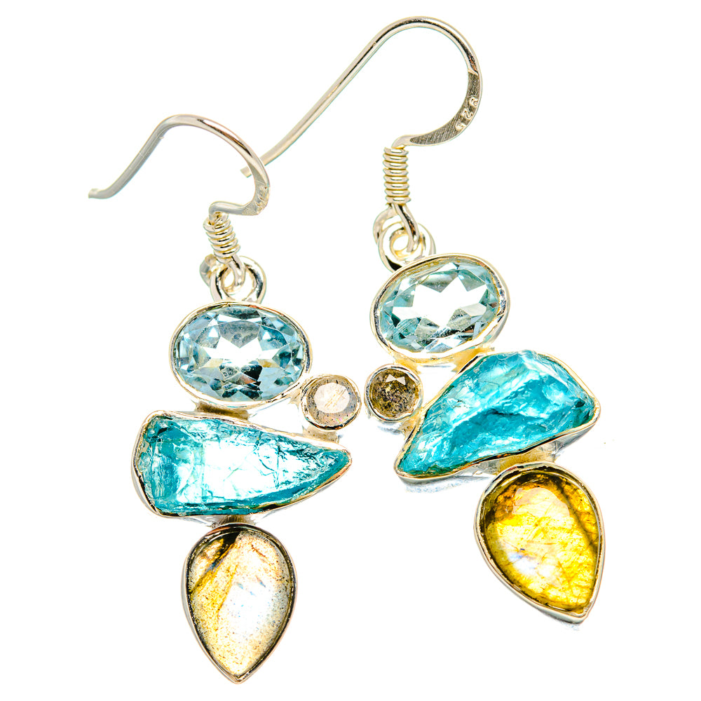 Apatite Earrings handcrafted by Ana Silver Co - EARR431378 - Photo 2