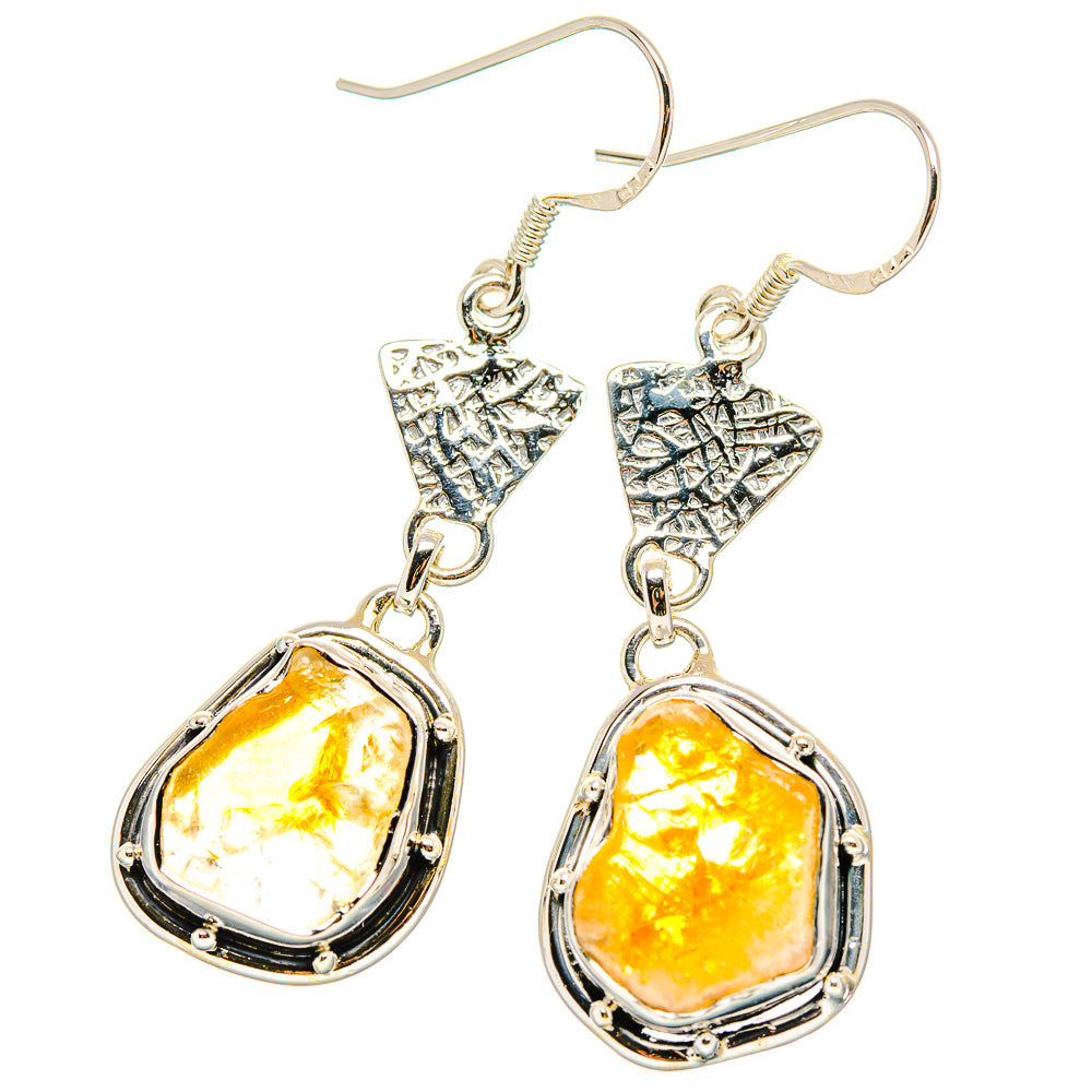 Citrine Earrings handcrafted by Ana Silver Co - EARR431381 - Photo 2