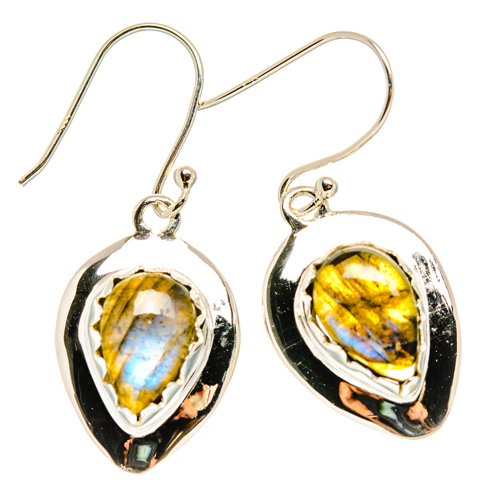 Labradorite Earrings handcrafted by Ana Silver Co - EARR431383 - Photo 2