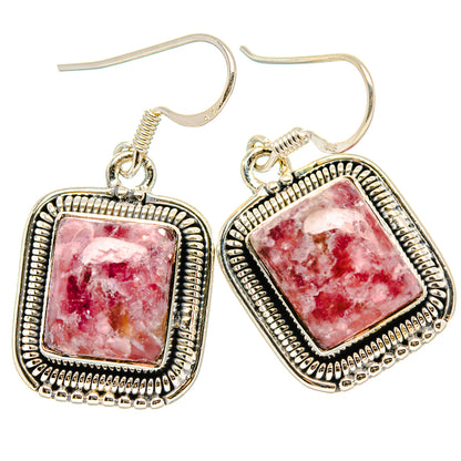 Lepidolite Earrings handcrafted by Ana Silver Co - EARR431396 - Photo 2