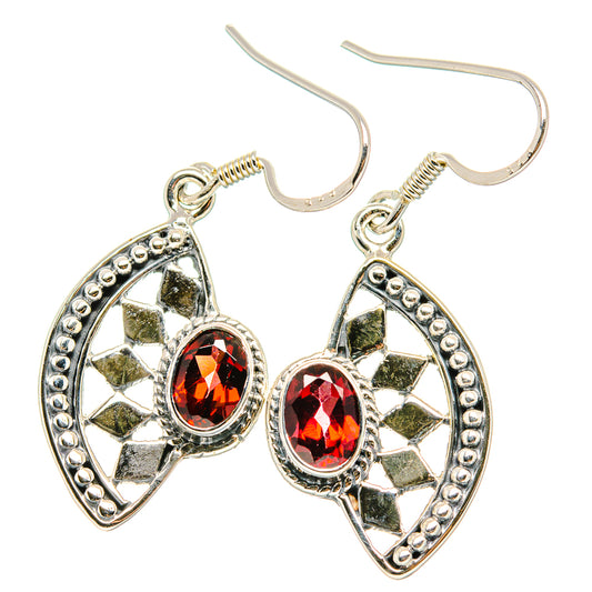 Garnet Earrings handcrafted by Ana Silver Co - EARR431401 - Photo 2