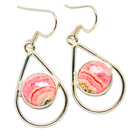 Rhodochrosite Earrings handcrafted by Ana Silver Co - EARR431405 - Photo 2