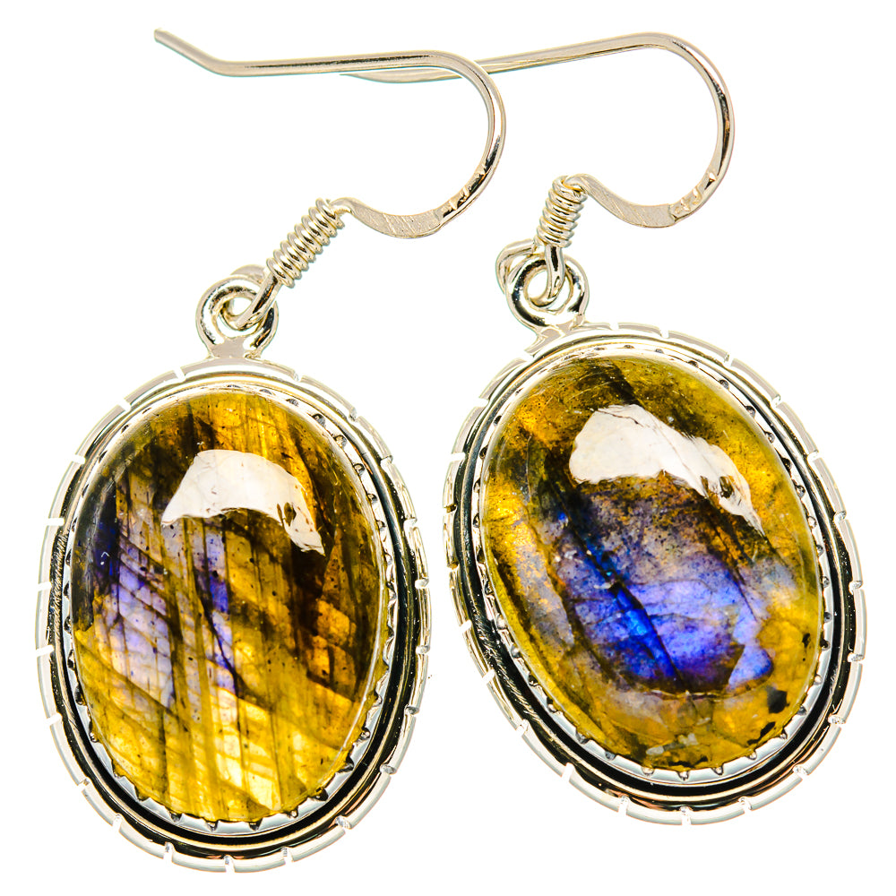 Labradorite Earrings handcrafted by Ana Silver Co - EARR431410 - Photo 2