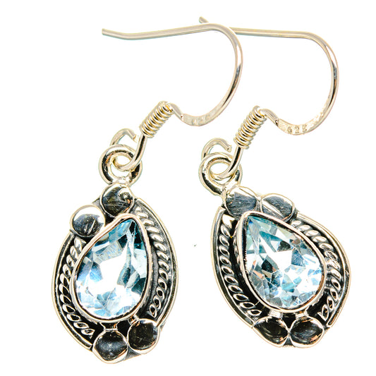 Blue Topaz Earrings handcrafted by Ana Silver Co - EARR431412 - Photo 2