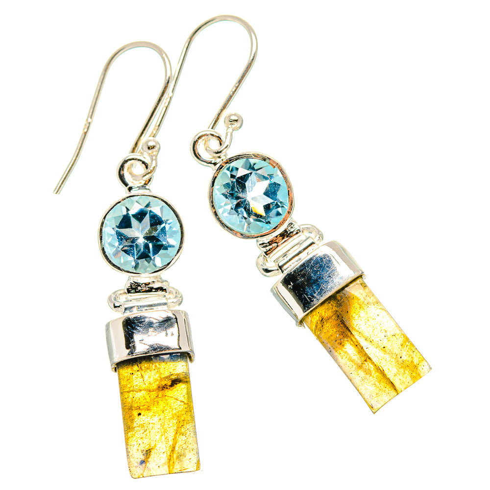 Labradorite Earrings handcrafted by Ana Silver Co - EARR431413 - Photo 2