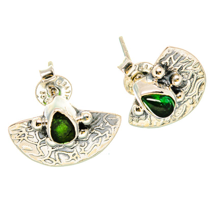 Green Tourmaline Earrings handcrafted by Ana Silver Co - EARR431419 - Photo 2