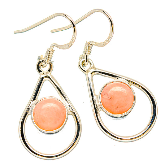 Pink Opal Earrings handcrafted by Ana Silver Co - EARR431420 - Photo 2