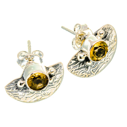 Citrine Earrings handcrafted by Ana Silver Co - EARR431421 - Photo 2