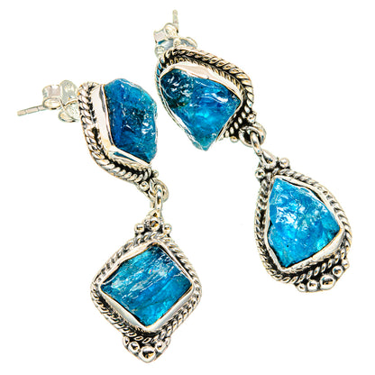 Apatite Earrings handcrafted by Ana Silver Co - EARR431422 - Photo 2
