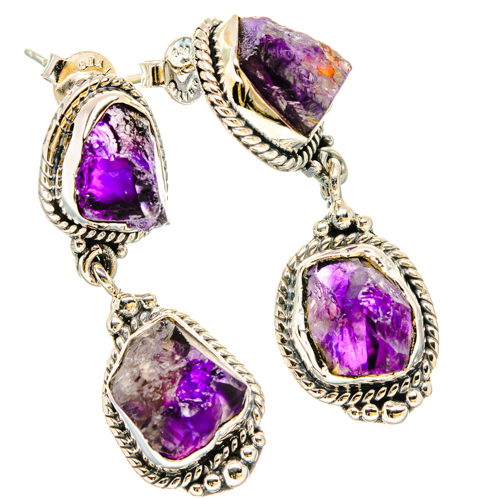 Amethyst Earrings handcrafted by Ana Silver Co - EARR431443 - Photo 2