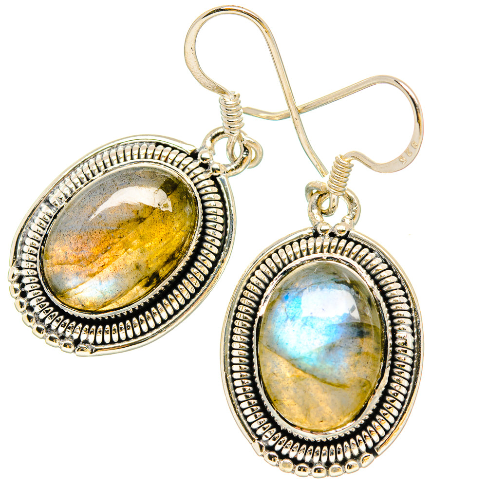 Labradorite Earrings handcrafted by Ana Silver Co - EARR431448 - Photo 2