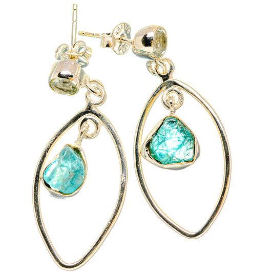 Apatite, Blue Topaz Earrings handcrafted by Ana Silver Co - EARR431458 - Photo 2