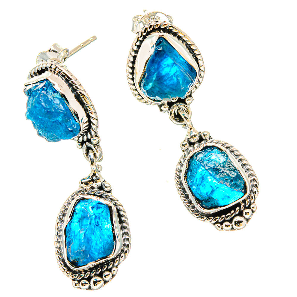 Apatite Earrings handcrafted by Ana Silver Co - EARR431464 - Photo 2