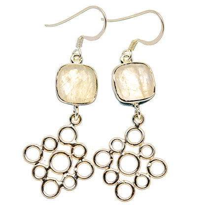 Rainbow Moonstone Earrings handcrafted by Ana Silver Co - EARR431518 - Photo 2