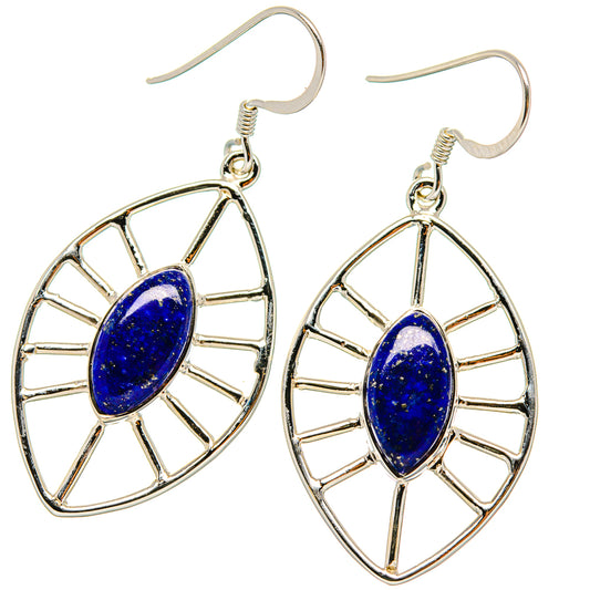 Lapis Lazuli Earrings handcrafted by Ana Silver Co - EARR431530 - Photo 2