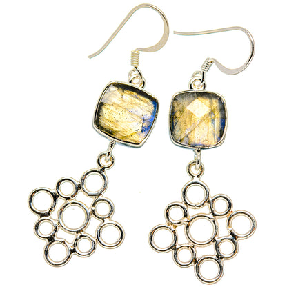 Labradorite Earrings handcrafted by Ana Silver Co - EARR431531 - Photo 2