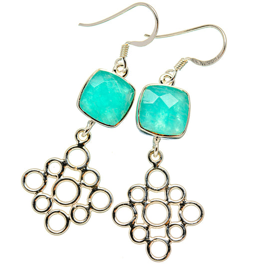 Amazonite Earrings handcrafted by Ana Silver Co - EARR431540 - Photo 2