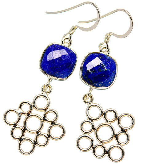 Lapis Lazuli Earrings handcrafted by Ana Silver Co - EARR431548 - Photo 2
