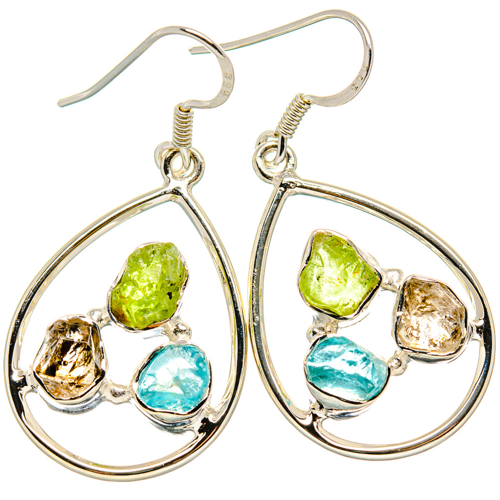 Herkimer Diamond Earrings handcrafted by Ana Silver Co - EARR431564 - Photo 2