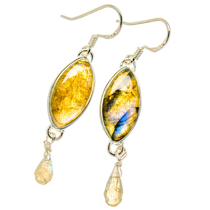 Labradorite Earrings handcrafted by Ana Silver Co - EARR431573 - Photo 2