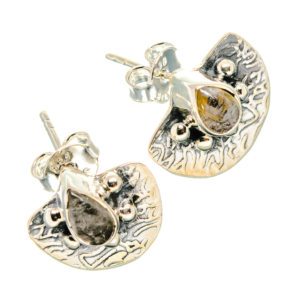 Rutilated Quartz Earrings handcrafted by Ana Silver Co - EARR431579 - Photo 2