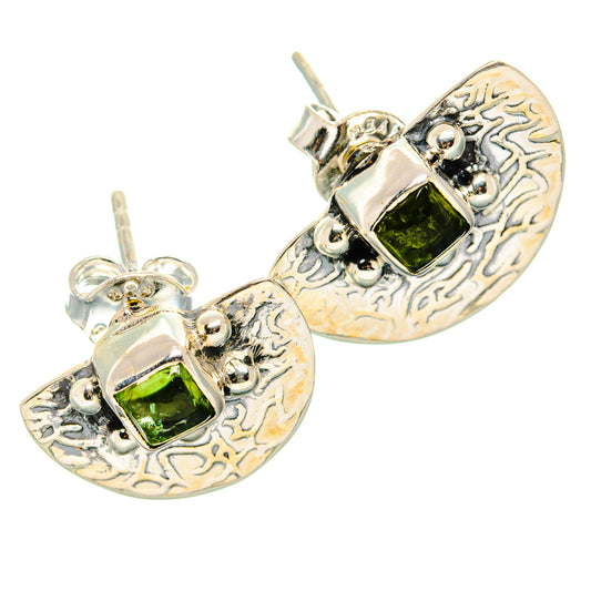 Peridot Earrings handcrafted by Ana Silver Co - EARR431580 - Photo 2