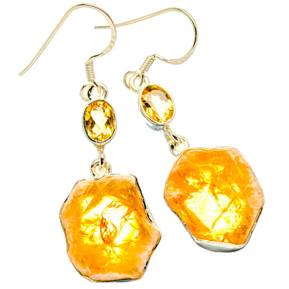 Citrine Earrings handcrafted by Ana Silver Co - EARR428546 - Photo 2