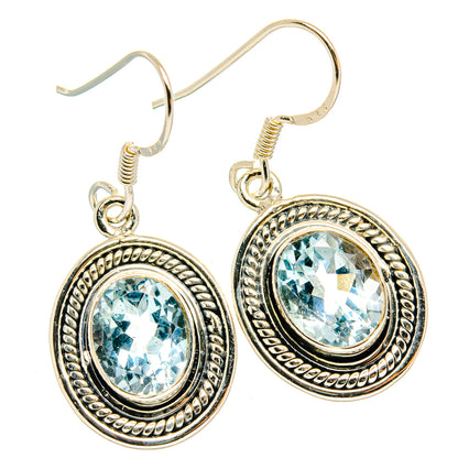 Blue Topaz Earrings handcrafted by Ana Silver Co - EARR428561 - Photo 2
