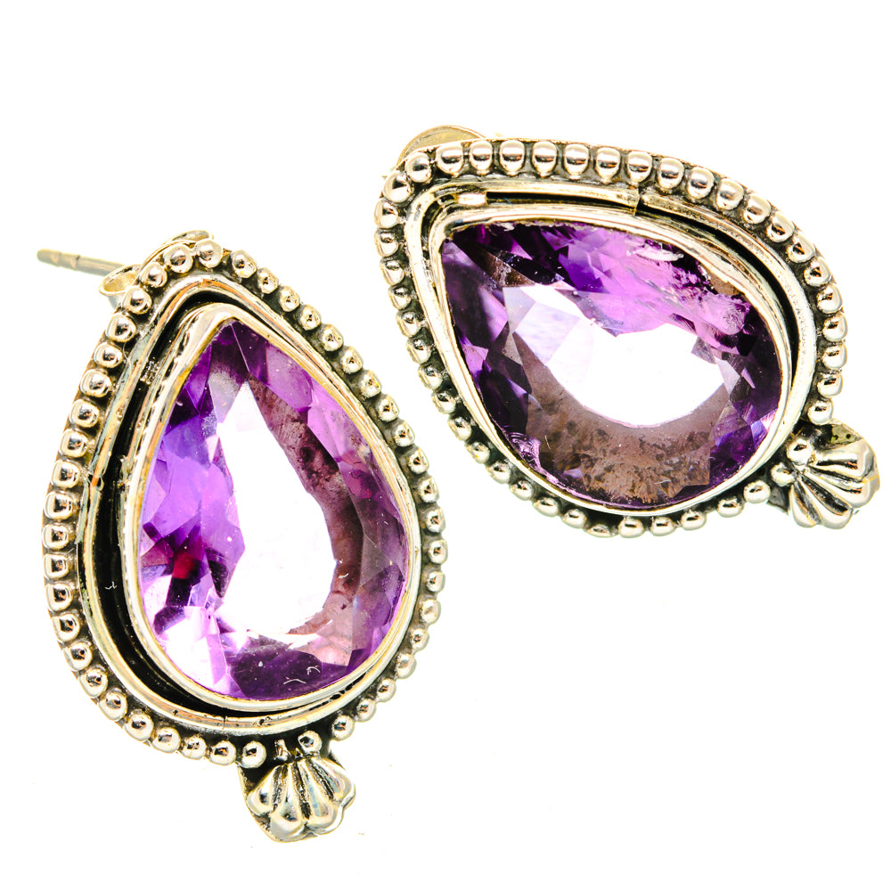 Amethyst Earrings handcrafted by Ana Silver Co - EARR428575 - Photo 2