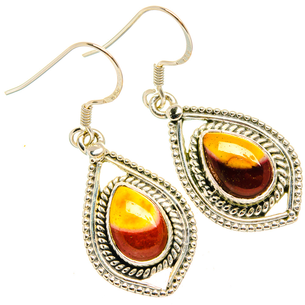 Mookaite Earrings handcrafted by Ana Silver Co - EARR428577 - Photo 2