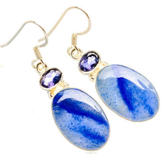 Sodalite, Tanzanite Earrings handcrafted by Ana Silver Co - EARR428578 - Photo 2