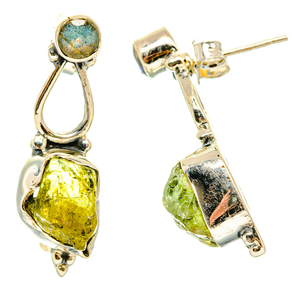 Peridot, Labradorite Earrings handcrafted by Ana Silver Co - EARR428579 - Photo 2
