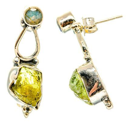 Peridot, Labradorite Earrings handcrafted by Ana Silver Co - EARR428579 - Photo 2
