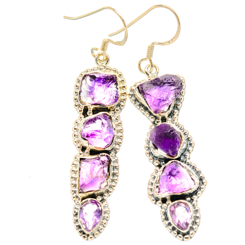 Amethyst Earrings handcrafted by Ana Silver Co - EARR428586 - Photo 2