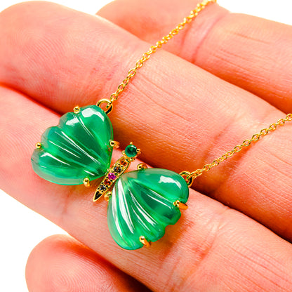Green Onyx Necklaces handcrafted by Ana Silver Co - NEC12285