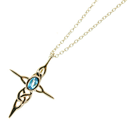 Blue Topaz Necklaces handcrafted by Ana Silver Co - NEC12307