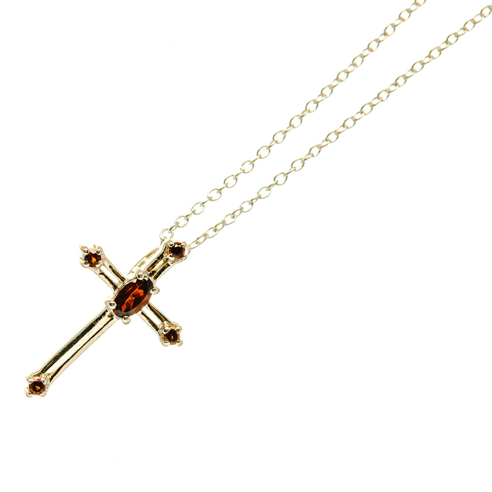 Garnet Necklaces handcrafted by Ana Silver Co - NEC12311