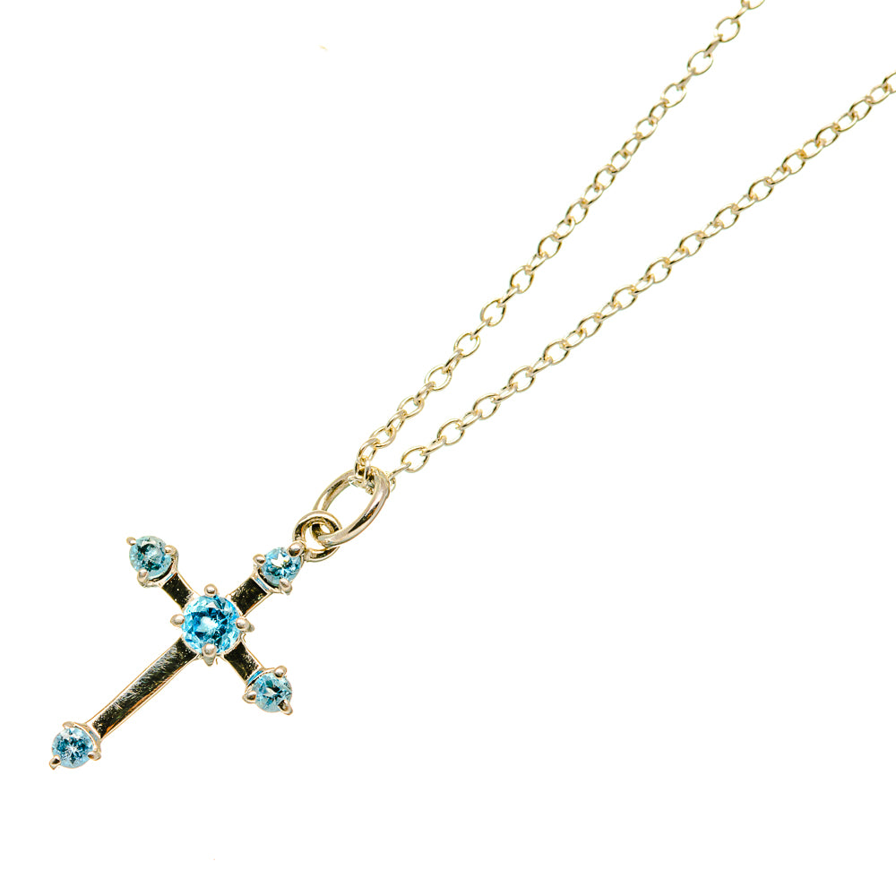 Blue Topaz Necklaces handcrafted by Ana Silver Co - NEC12312