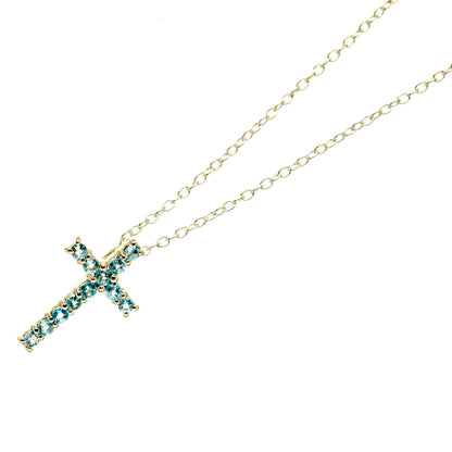 Blue Topaz Necklaces handcrafted by Ana Silver Co - NEC12314