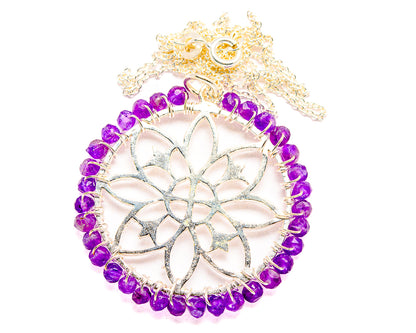 Amethyst Necklaces handcrafted by Ana Silver Co - NEC90014 - Photo 2