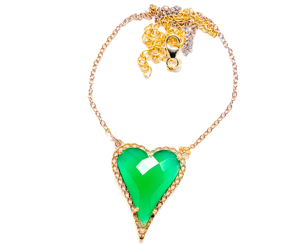 Green Onyx Necklaces handcrafted by Ana Silver Co - NEC90025 - Photo 2
