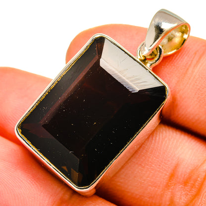 Smoky Quartz Pendants handcrafted by Ana Silver Co - PD10011