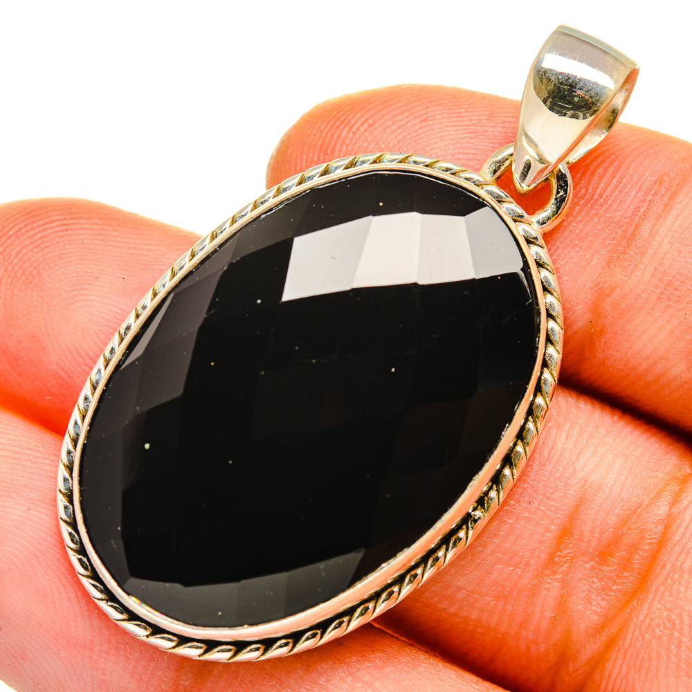 Black Onyx Pendants handcrafted by Ana Silver Co - PD10012