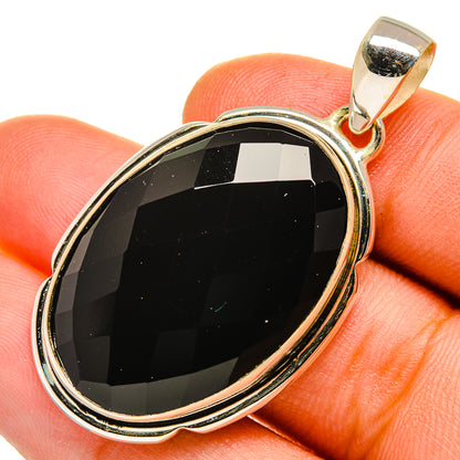 Black Onyx Pendants handcrafted by Ana Silver Co - PD10013