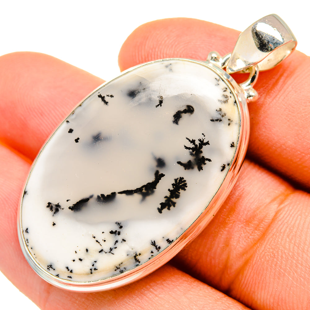 Dendritic Opal Pendants handcrafted by Ana Silver Co - PD10015