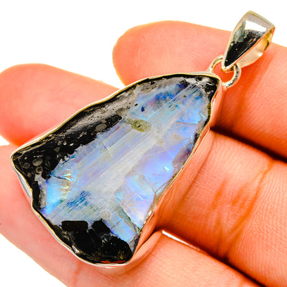 Rainbow Moonstone Pendants handcrafted by Ana Silver Co - PD10021