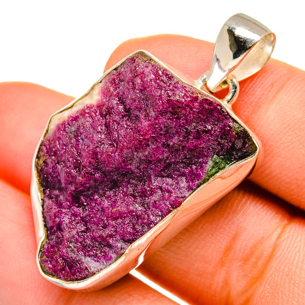 Ruby Zoisite Pendants handcrafted by Ana Silver Co - PD10029